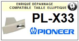 PIONEER-PLX33 PL-X33-POINTES-DE-LECTURE-DIAMANTS-SAPHIRS-COMPATIBLES