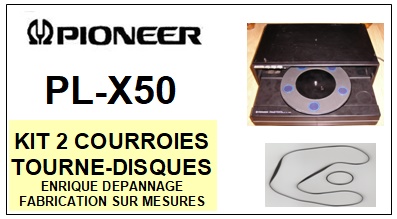 PIONEER-PLX50 PL-X50-COURROIES-COMPATIBLES