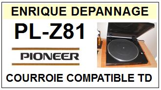 Thakker PL-225 Courroie Compatible avec Pioneer PL-225 Courroie  Tourne-Disque Belt