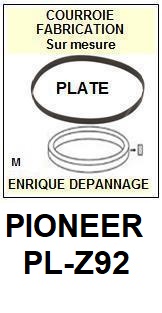 PIONEER-PLZ92 PL-Z92-COURROIES-ET-KITS-COURROIES-COMPATIBLES