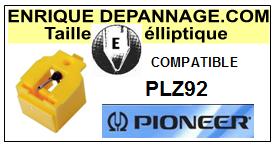 PIONEER-PLZ92 PL-Z92-POINTES-DE-LECTURE-DIAMANTS-SAPHIRS-COMPATIBLES