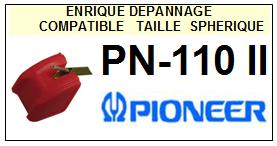 PIONEER-PN110II PN110 II-POINTES-DE-LECTURE-DIAMANTS-SAPHIRS-COMPATIBLES