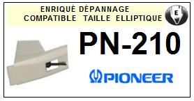 PIONEER-PN210-POINTES-DE-LECTURE-DIAMANTS-SAPHIRS-COMPATIBLES