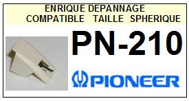 PIONEER-PN210 PN-201-POINTES-DE-LECTURE-DIAMANTS-SAPHIRS-COMPATIBLES
