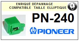 PIONEER-PN240-POINTES-DE-LECTURE-DIAMANTS-SAPHIRS-COMPATIBLES
