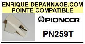PIONEER-PN259T-POINTES-DE-LECTURE-DIAMANTS-SAPHIRS-COMPATIBLES