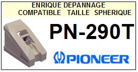PIONEER-PN290T PN-290T-POINTES-DE-LECTURE-DIAMANTS-SAPHIRS-COMPATIBLES