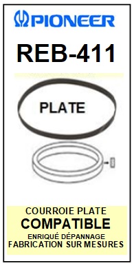 FICHE-DE-VENTE-COURROIES-COMPATIBLES-PIONEER-REB411 REB-411