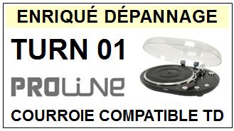 PROLINE-TURN01 TURN 01-COURROIES-COMPATIBLES