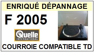 QUELLE INTERNATIONAL-F2005-COURROIES-ET-KITS-COURROIES-COMPATIBLES