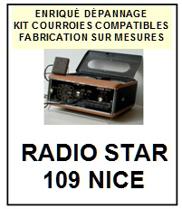 RADIO STAR-109N NICE-COURROIES-ET-KITS-COURROIES-COMPATIBLES
