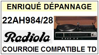 RADIOLA-22AH984/28-COURROIES-ET-KITS-COURROIES-COMPATIBLES