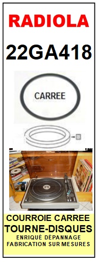 RADIOLA-22GA418-COURROIES-COMPATIBLES