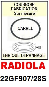 RADIOLA-22GF907 28S-COURROIES-COMPATIBLES
