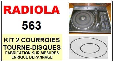 RADIOLA-563-COURROIES-COMPATIBLES