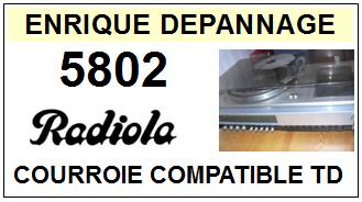 RADIOLA-5802-COURROIES-COMPATIBLES