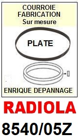RADIOLA 8540/05z  <br>Courroie d'entrainement pour tourne-disques (flat belt)<small> 2015-11</small>