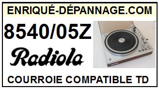 RADIOLA 8540/05z  <br>Courroie d'entrainement pour tourne-disques (flat belt)<small> 2015-11</small>