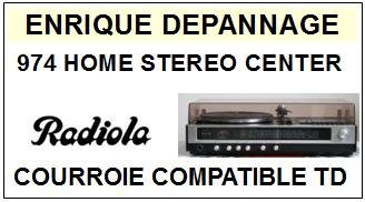 RADIOLA-974 HOME STEREO CENTER-COURROIES-COMPATIBLES