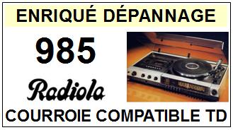 RADIOLA-985-COURROIES-COMPATIBLES