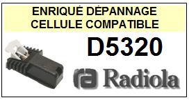 RADIOLA<br> D5320  Cellule (cartridge) pour tourne-disques <BR><SMALL> 2015-08</small>