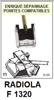 RADIOLA-F1320 F-1320-POINTES-DE-LECTURE-DIAMANTS-SAPHIRS-COMPATIBLES