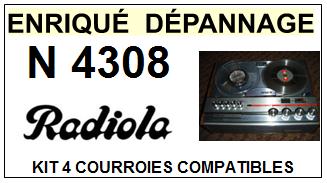 RADIOLA-N4308-COURROIES-COMPATIBLES