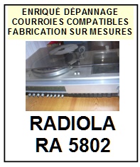RADIOLA-RA5802-COURROIES-COMPATIBLES