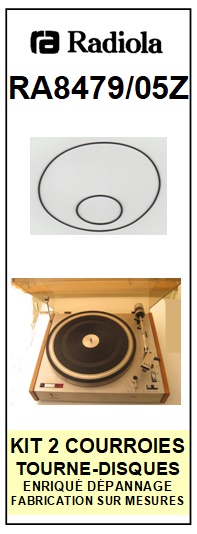 RADIOLA-RA8479/05Z-COURROIES-COMPATIBLES