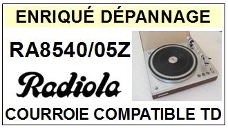 RADIOLA RA8540/05Z  <br>Courroie d'entrainement pour tourne-disques (flat belt)<small> 2015-11</small>