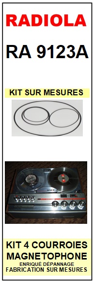 RADIOLA-RA9123A RA 9123A-COURROIES-COMPATIBLES