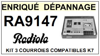 RADIOLA-RA9147-COURROIES-COMPATIBLES