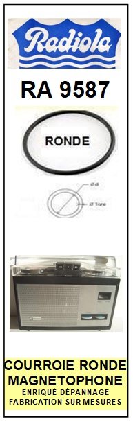 RADIOLA-RA9587-COURROIES-ET-KITS-COURROIES-COMPATIBLES