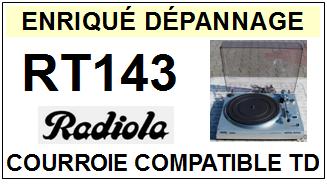 RADIOLA-RT143-COURROIES-COMPATIBLES