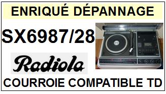 RADIOLA-SX6987/28-COURROIES-COMPATIBLES