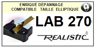 REALISTIC Platine LAB270 LAB-270 Pointe diamant elliptique <small>13-08</small>