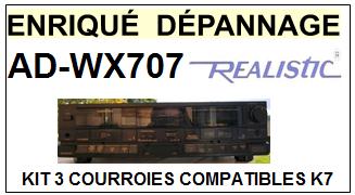 REALISTIC-ADWX707 AD-WX707-COURROIES-COMPATIBLES