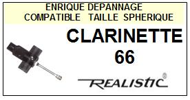 REALISTIC-CLARINETTE 66-POINTES-DE-LECTURE-DIAMANTS-SAPHIRS-COMPATIBLES