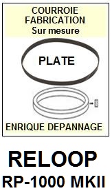 RELOOP-RP1000MKII RP-1000 MKII-COURROIES-COMPATIBLES