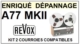 REVOX-A77MKII MK2-COURROIES-COMPATIBLES