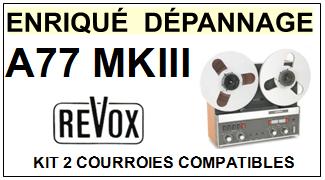REVOX-A77MKIII MK3-COURROIES-COMPATIBLES