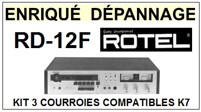 ROTEL-RD12F RD-12F-COURROIES-COMPATIBLES
