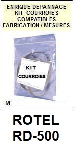 ROTEL-RD500 RD-500-COURROIES-COMPATIBLES