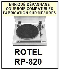 ROTEL-RP820 RP-820-COURROIES-COMPATIBLES