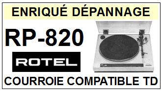 ROTEL-RP820 RP-820-COURROIES-COMPATIBLES