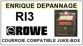 ROWE RI3  Courroie Compatible Jukebox