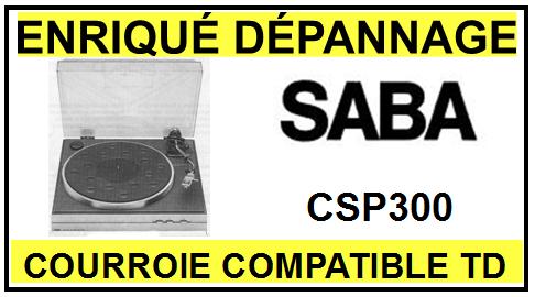 SABA-CSP300-COURROIES-COMPATIBLES