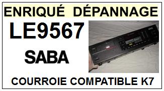 SABA-LE9567-COURROIES-COMPATIBLES