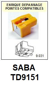 SABA-TD9151-POINTES-DE-LECTURE-DIAMANTS-SAPHIRS-COMPATIBLES