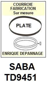 SABA-TD9451-COURROIES-COMPATIBLES